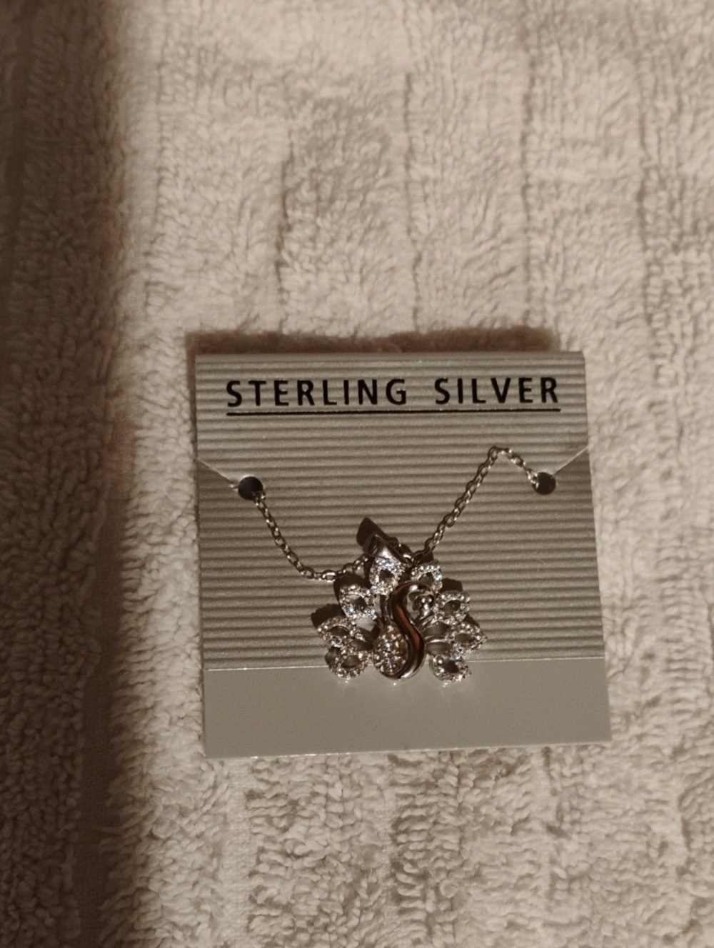 Sterling Silver Peacock Necklace NWT